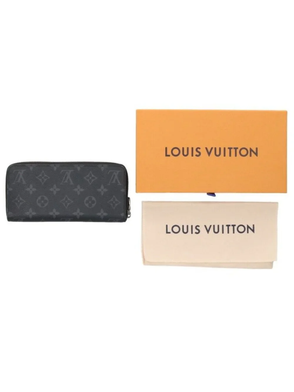 Louis Vuitton Zippy Wallet Horizontal Monogram Eclipse